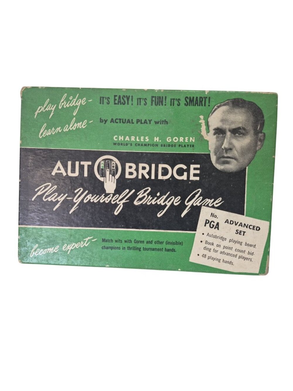 Vintage 1950 Auto-Bridge Play-Yourself Bridge Game Advanced Set
